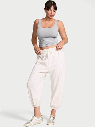 Angel Essentials - Off-Duty Terry Crop Jogger Sweatpants, image 1