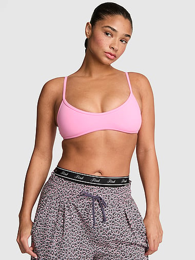 PINK - PINK Relay™ Micro Scoop Bra, image 1