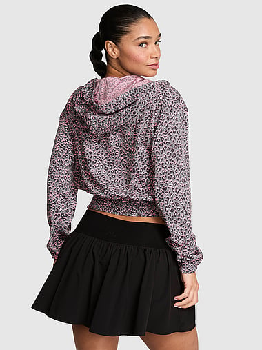 PINK - Tech Woven Smocked Hooded Jacket, image 2