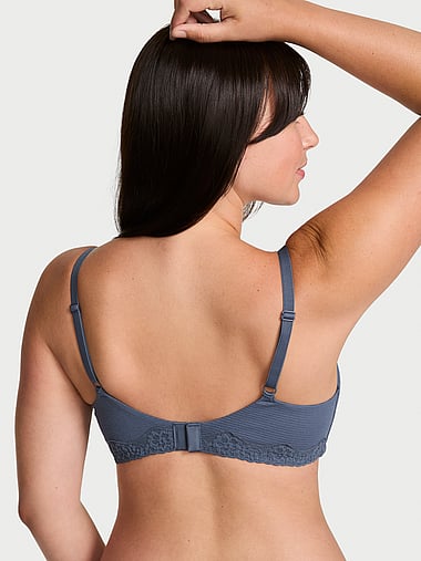 The T-shirt - Cotton Shadow Stripe Balconette Bra, image 2