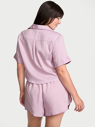 Victoria's Secret - Modal-Cotton Tie-Front Short Pajama Set, image 2