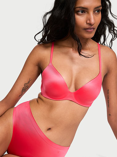 Body by Victoria - FlexFactor High-Shine Lightly Lined Plunge Demi Bra, image 1