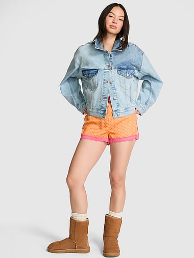 PINK - Denim by PINK Boyfriend Trucker Jacket, image 1