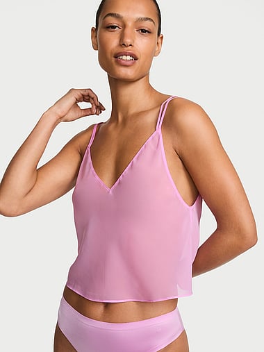 Пижама, на бретелях, шифон — Victoria's Secret