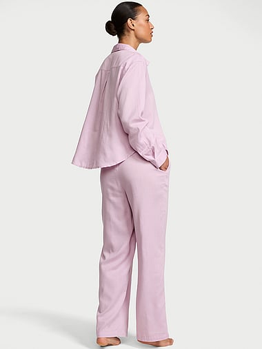 Victoria's Secret - Modal-Cotton Tie-Front Long Pajama Set, image 2