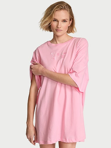 Victoria's Secret - 100% Cotton Oversized Sleep Tee, image 1