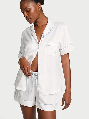 Victoria's Secret - Signature Satin Bridal Short Pajama Set, image 1