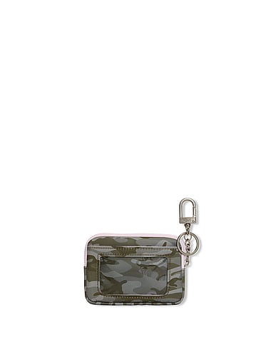 PINK - Zip Card Holder Keychain, image 2