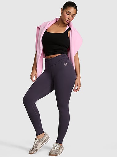 PINK - PINK Relay™ Overlap-Band Leggings, image 1