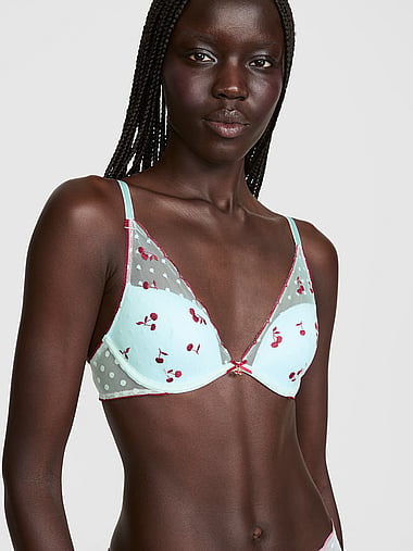 PINK - PINK Wink™ Lightly Lined Plunge Bra, image 1