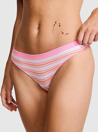 PINK - Seamless Thong Panty in Smooth, image 1