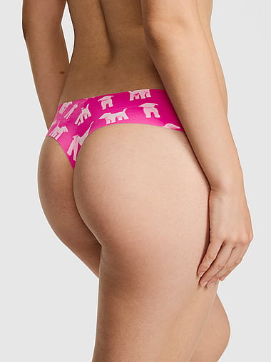 PINK - No-Show Thong Panty in Smooth, image 2