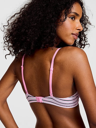 PINK - Wear Everywhere Lightly Lined Demi Bra, image 2