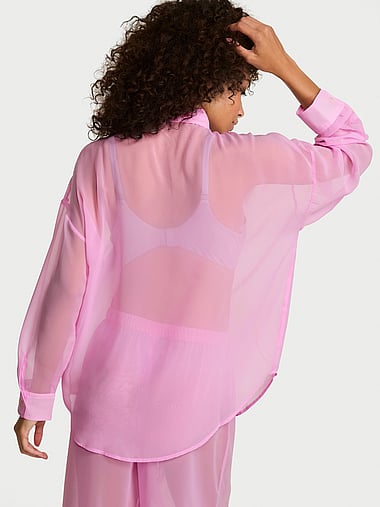 Victoria's Secret - Chiffon Button-Front Shirt, image 2