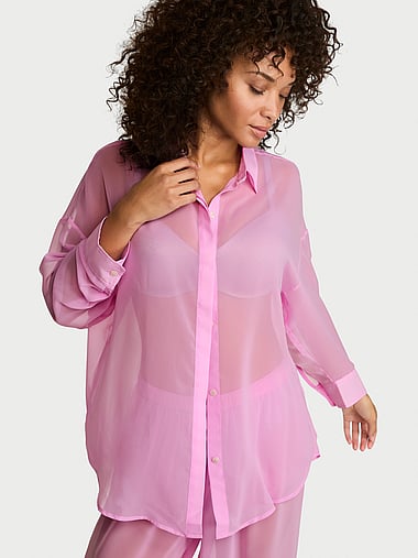 Victoria's Secret - Chiffon Button-Front Shirt, image 1
