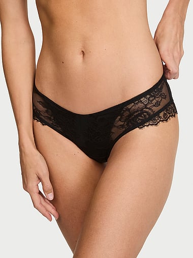 Very Sexy - Rose Lace Overlay Cheeky Panty, image 1