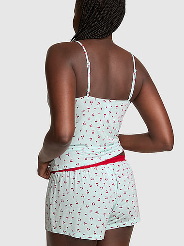 PINK - 24/7 Lounge Modal Lace-Trim Micro Shorts, image 2