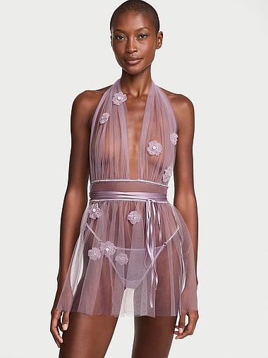 Платье-мини Atelier Ethereal Embellished, тюль — Victoria's Secret