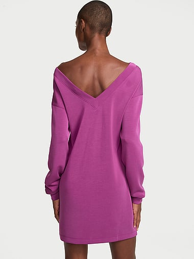 Victoria's Secret - Featherweight Knit V-Neck Long-Sleeve Dress, image 2