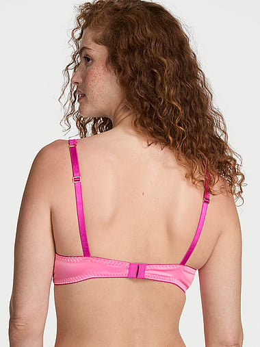 Victoria's Secret - Tease Satin Lace-Trim Wireless Plunge Bra, image 2