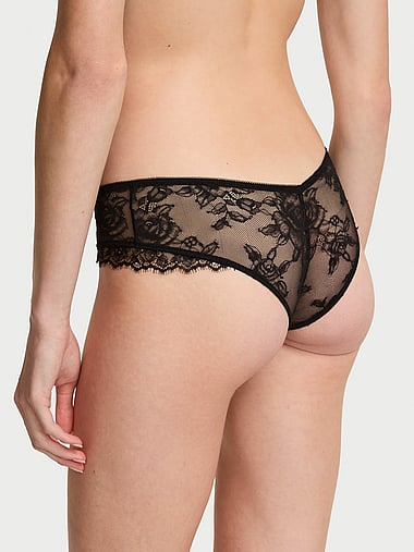 Very Sexy - Rose Lace Overlay Cheeky Panty, image 2