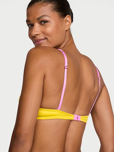 Victoria's Secret - Tease Satin Lace-Trim Wireless Plunge Bra, image 2