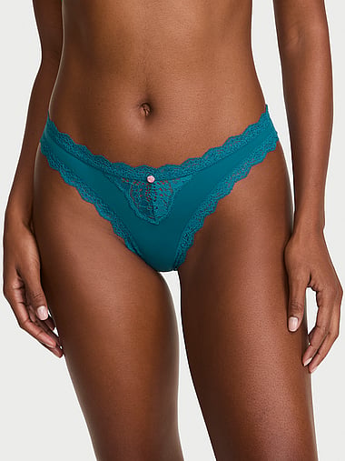 Dream Angels - Lace-Trim Thong Panty, image 1