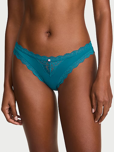 Трусы-бикини, оборки, сетка, с бантом — Victoria's Secret