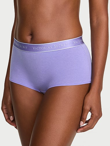 Cotton - Logo Cotton Boyshort Panty, image 1