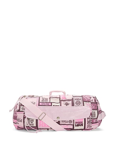 PINK - Canvas Rolled Duﬄe Bag, image 2