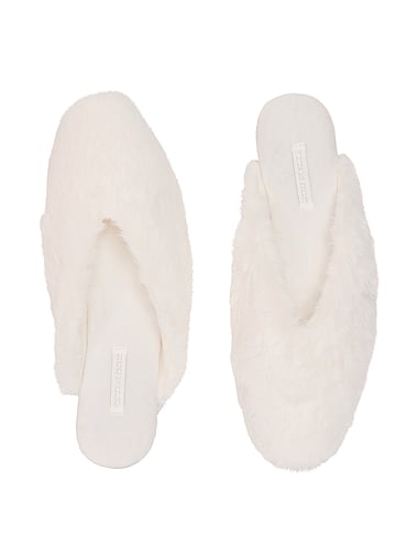 Victoria's Secret - Faux Fur Closed-Toe Mule Slippers, image 1