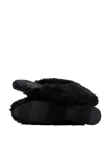 Victoria's Secret - Faux Fur Closed-Toe Mule Slippers, image 2