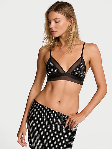 Бралетт, треугольные чашки, с блеском — Victoria's Secret