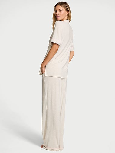 Victoria's Secret - SoSoft™ Modal Short-Sleeve Long Pajama Set, image 2