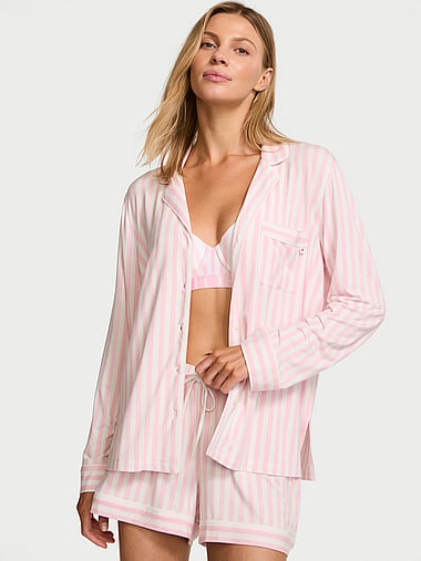 Victoria's Secret - SoSoft™ Modal Long-Sleeve Short Pajama Set, image 1
