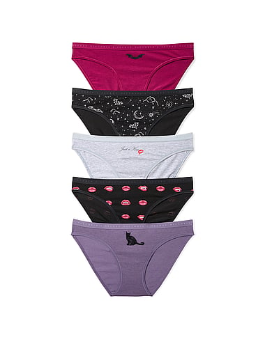 Трусы-бикини Halloween, хлопок-стрейч, 5 шт. — Victoria's Secret