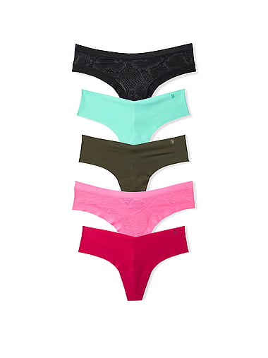 Victoria's Secret - 5-Pack No-Show Thong Panties