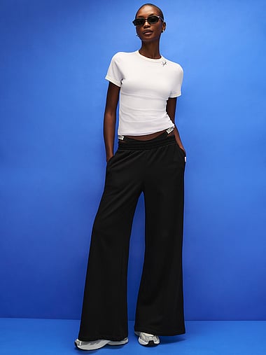 Angel Essentials - Off-Duty Terry Extra-Wide-Leg Sweatpant, image 1