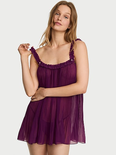Dream Angels - Pleated Ruffle Babydoll Set, image 1
