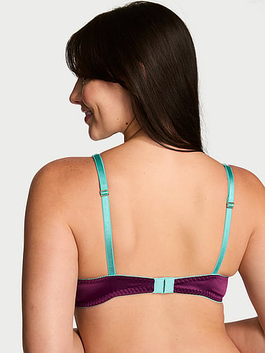 Victoria's Secret - Tease Satin Lace-Trim Wireless Plunge Bra, image 2