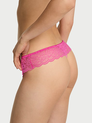 Victoria's Secret - Tease Satin Lace-Trim Skirted Thong Panty, image 2