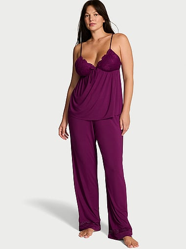 Victoria's Secret - SoSoft™ Modal Lace-Trim Cami & Pants Set, image 1