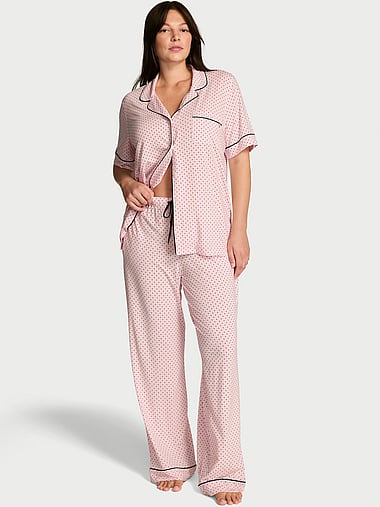 Victoria's Secret - SoSoft™ Modal Short-Sleeve Long Pajama Set, image 1