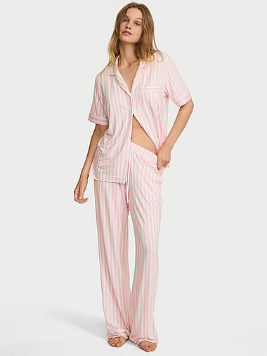 Victoria's Secret - SoSoft™ Modal Short-Sleeve Long Pajama Set, image 1