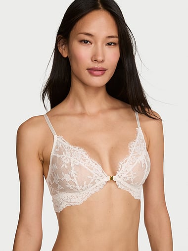 Dream Angels - Lace Unlined Front-Close Bralette, image 1