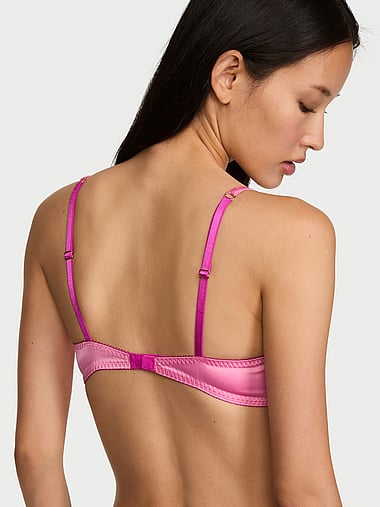 Victoria's Secret - Tease Satin Lace-Trim Half-Cup Demi Bra, image 2