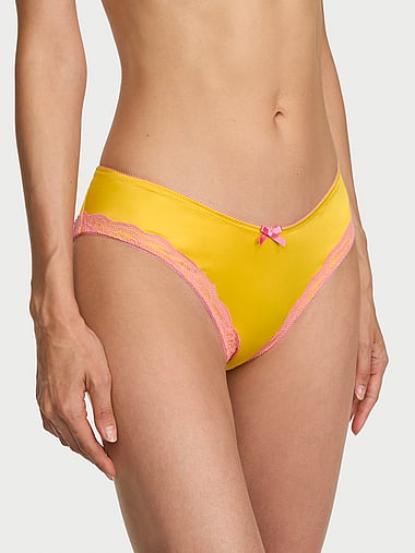 Victoria's Secret - Tease Satin Lace-Trim Cheeky Panty, image 1