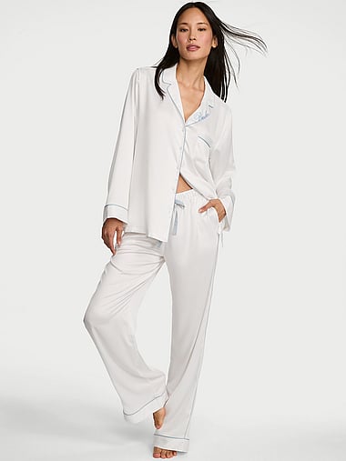 Victoria's Secret - Signature Satin Bridal Long Pajama Set, image 1
