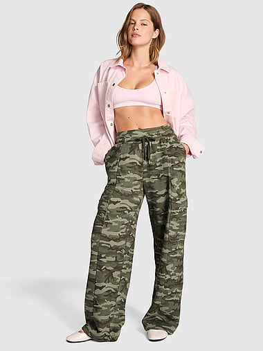 PINK - Campus Fleece™ Cargo Sweatpants, image 1