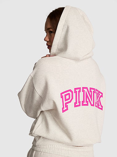 PINK - Campus Fleece™ Half-Zip Hoodie, image 1